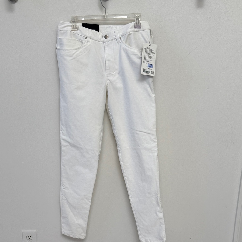 Lululemon Mens White Denim Jeans
